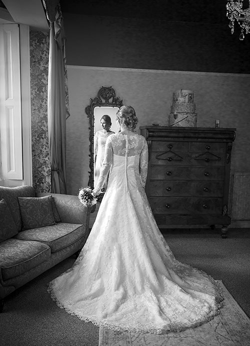 Bridal preparation photography